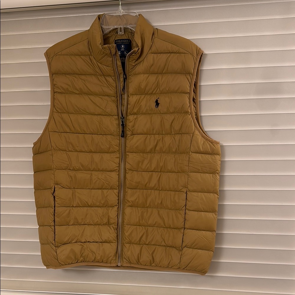 Polo Golf by Ralph Lauren Men's Tan Puffer Vest
